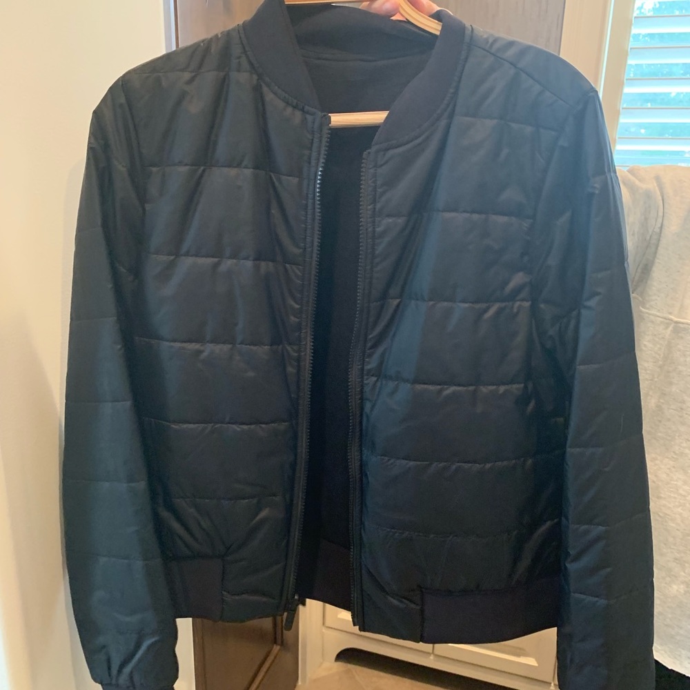 Lululemon Black Bomber Jacket
